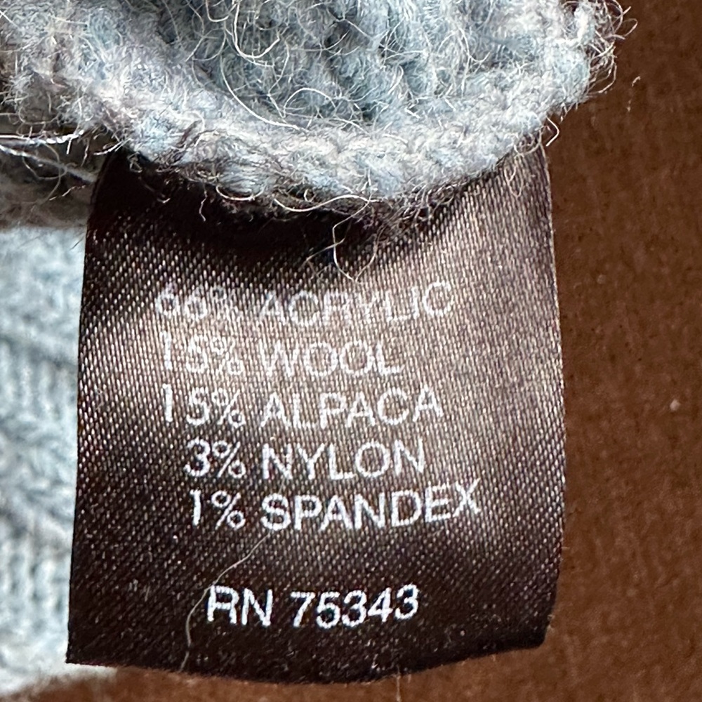 Linea Maglia Alpaca Blend Sweater in Colbalt Blue SZ M Made In Italy - Picture 7 of 9